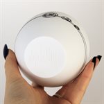 Small red porcelain yogurt bowl