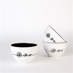 Small porcelain yogurt bowl