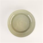 Small porcelain pasta bowl with green interior