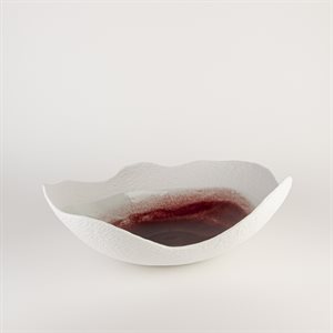 Unique, curved "faceted" bowl
