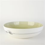 Salad ceramic bowl with green interior