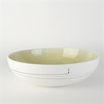 Salad ceramic bowl with green interior