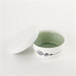 Main de sel en porcelaine noire et blanche