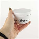 Main de sel en porcelaine noire et blanche