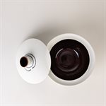 Main de sel en porcelaine édition 2 avec intérieur rouge
