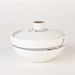 Main de sel en porcelaine édition 2 avec intérieur rouge