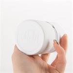 Small straight gas-fired porcelain glass with red interior
