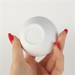 Miniature porcelain tumbler with red interior