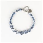 Simple blue clay lozenge bracelet 4 Simple blue clay lozenge bracelet 4
