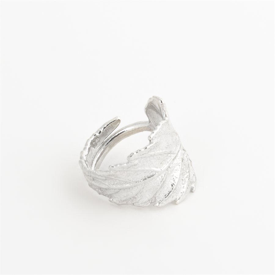Bague feuille orme de chine en argent Bague feuille orme de chine en argent