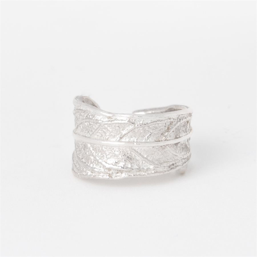 Bague feuille d'asclépiade en argent Bague feuille d'asclépiade en argent