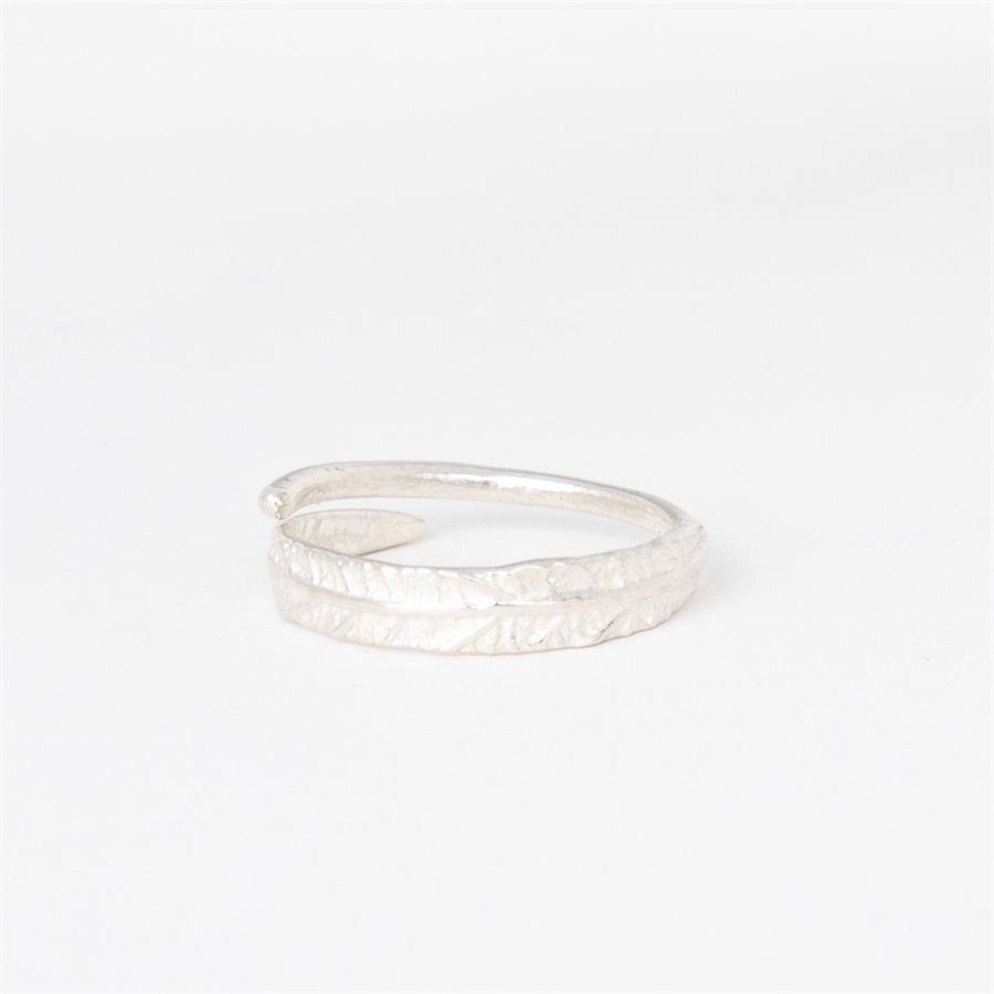 Bague feuille d'acalypha en argent Bague feuille d'acalypha en argent
