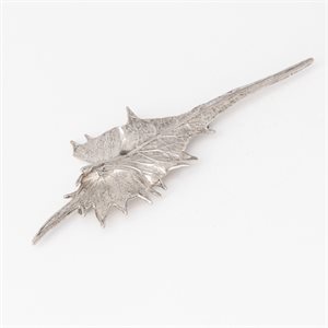 White thistle brooch