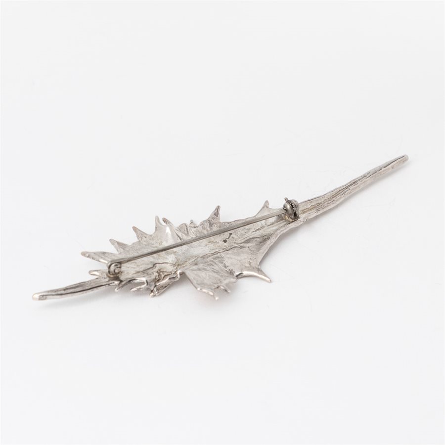 Broche chardon blanc Broche chardon blanc