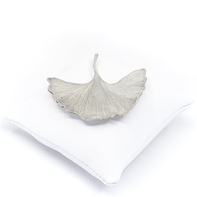 Pendentif feuille de ginkgo en argent Pendentif feuille de ginkgo en argent