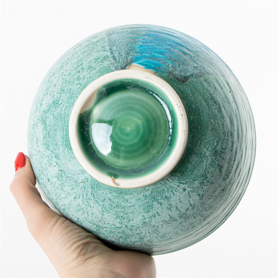 Bol en céramique bleue de 7'' Bol en céramique bleue de 7''