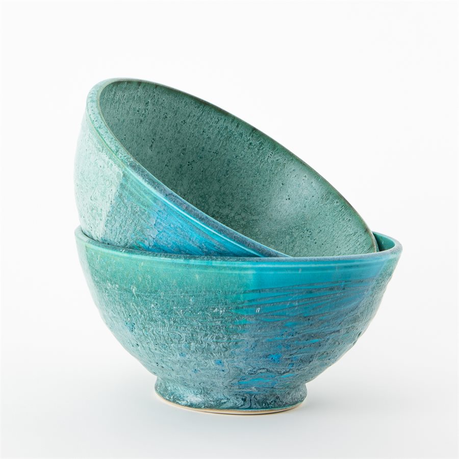 Bol en céramique bleue de 7'' Bol en céramique bleue de 7''