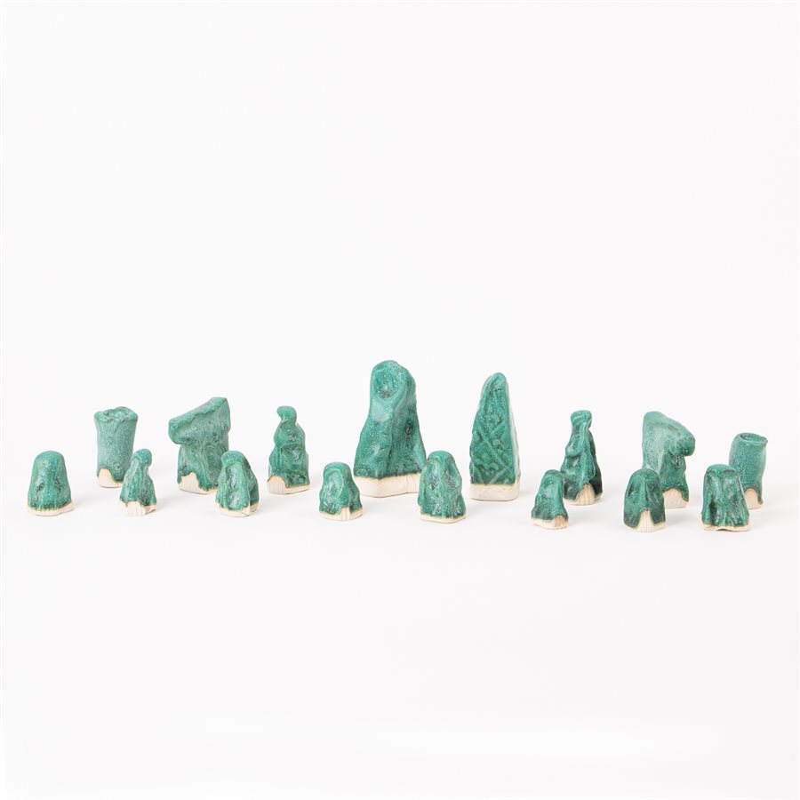 Jeu d'échecs unique en onyx et céramique Jeu d'échecs unique en onyx et céramique