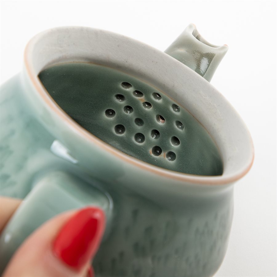 Petite théière en porcelaine bleue Petite théière en porcelaine bleue