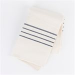 Linge à vaisselle en coton bleu et écru - 4 lignes