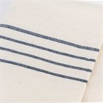 Linge à vaisselle en coton bleu et écru - 4 lignes