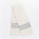 Linge à vaisselle en coton bleu et écru - 4 lignes