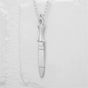 Pendentif Couteau Clue en argent opoli