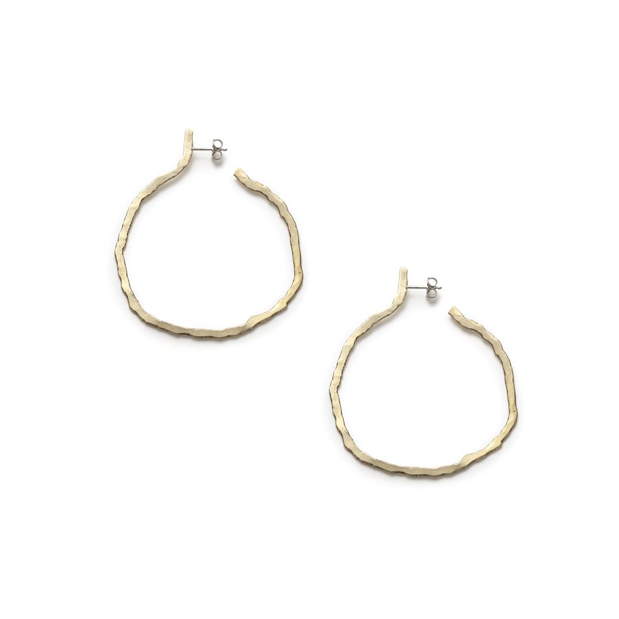 Boucle d'oreille Bifora.01 en laiton Boucle d'oreille Bifora.01 en laiton