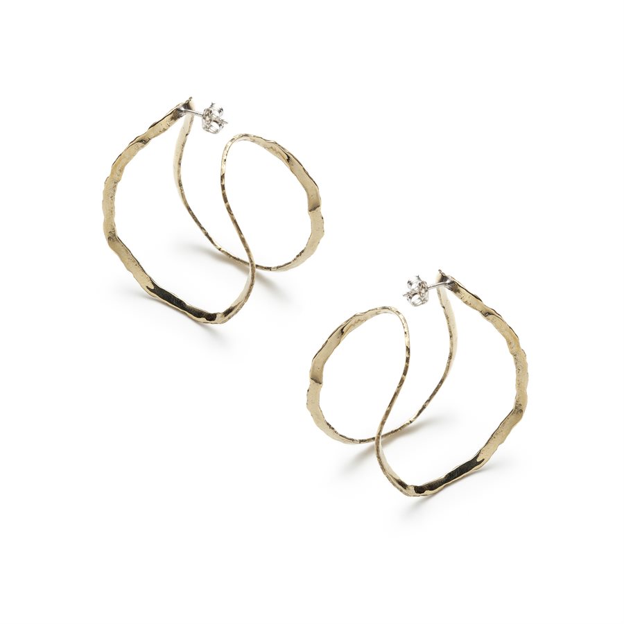 Boucle d'oreille Bifora.02 en laiton Boucle d'oreille Bifora.02 en laiton