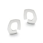 Boucle d'oreille Clari en argent poli