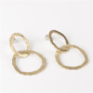 FLORA02 Earring in Brass