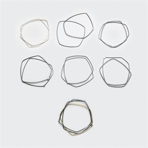 Classic Bracelet in Oxidized Silver, Medium