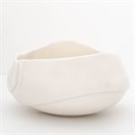 Medium white pinched porcelain bowl