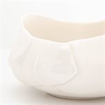 Medium white pinched porcelain bowl