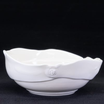 Moyen bol en porcelaine pincée blanche Moyen bol en porcelaine pincée blanche