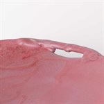 Large pink and grey ceramic bowl