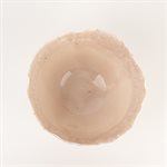 Grand bol rose en porcelaine pincée