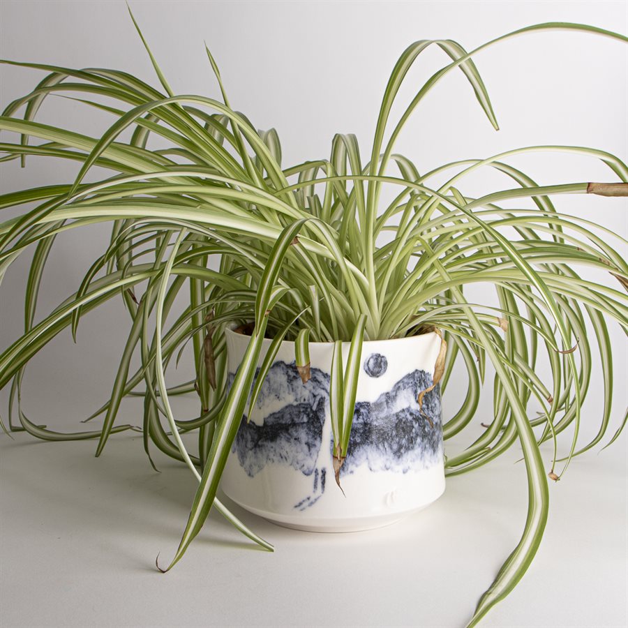 Cache-pot paysage en porcelaine 3