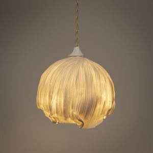 Lampe suspendue “Coquelicot” en porcelaine