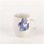 Regular white and blue mug 3