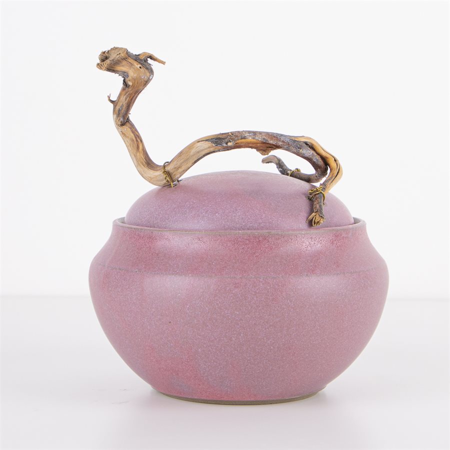 Pink small porcelain jar 2