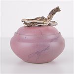 Petite jarre en porcelaine rose 3