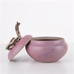 Petite jarre en porcelaine rose 3