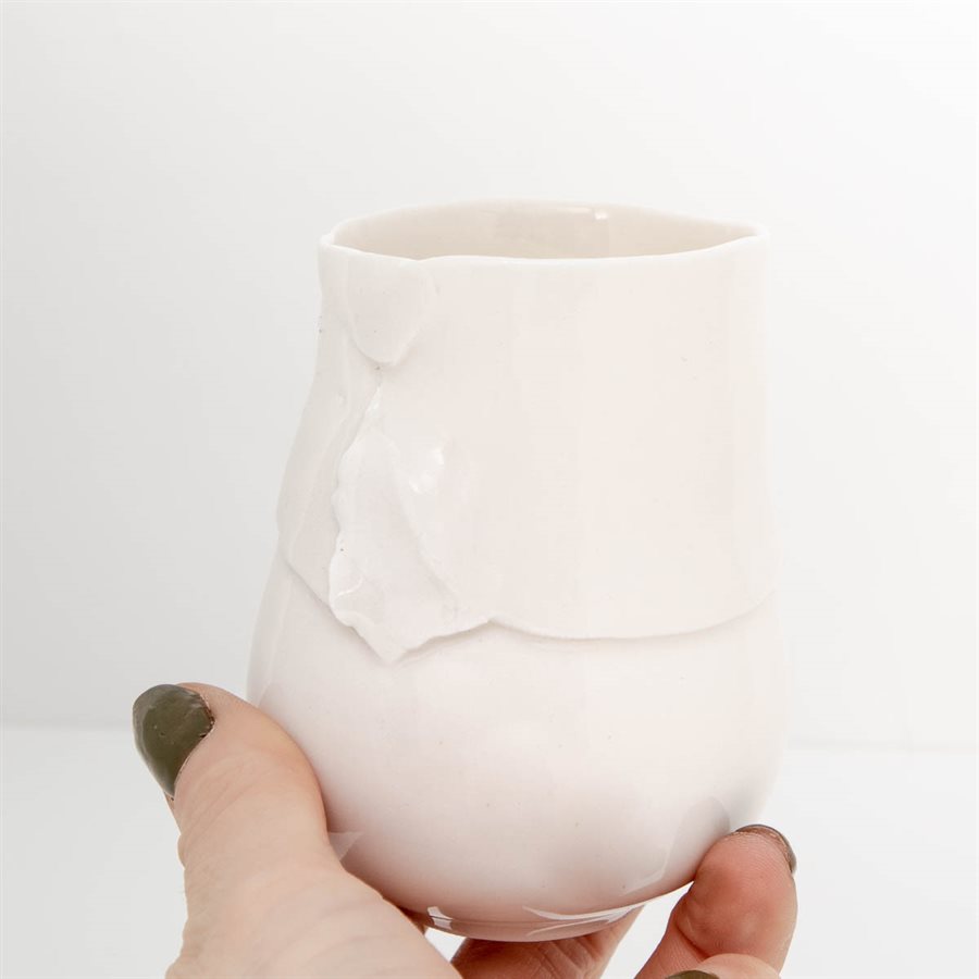 Verre en porcelaine pincée Verre en porcelaine pincée