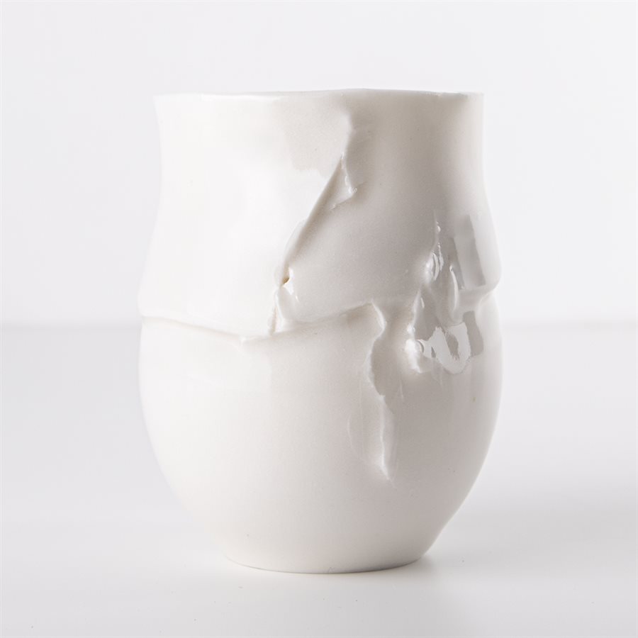 Verre en porcelaine pincée Verre en porcelaine pincée