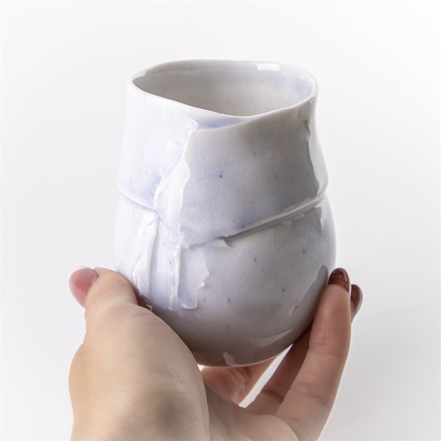 Verre en porcelaine bleuté Verre en porcelaine bleuté