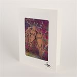 Felted Greeting Card - Champagne