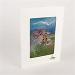 Carte de souhaits feutrée - Vache 1