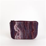 Medium Felted Wool Clutch - Purple