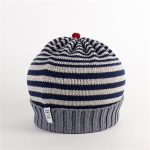 Bonnet adulte en laine mérinos Argent - Grand / Très grand